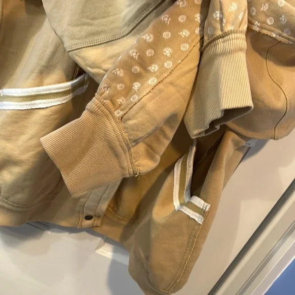 Free People Heritage Track Jacket Size Large NWT - Picture 6 of 13